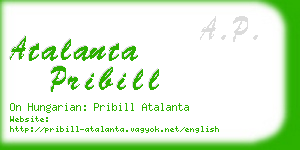 atalanta pribill business card